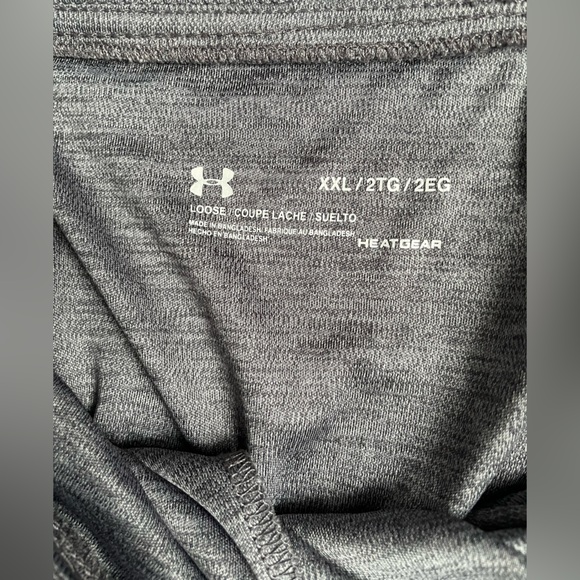 Under Armour Ladies Plus Crop Heatgear Pant Size XXL Gray - Picture 2 of 2